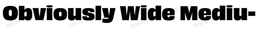 Obviously Wide Mediu字体转换
